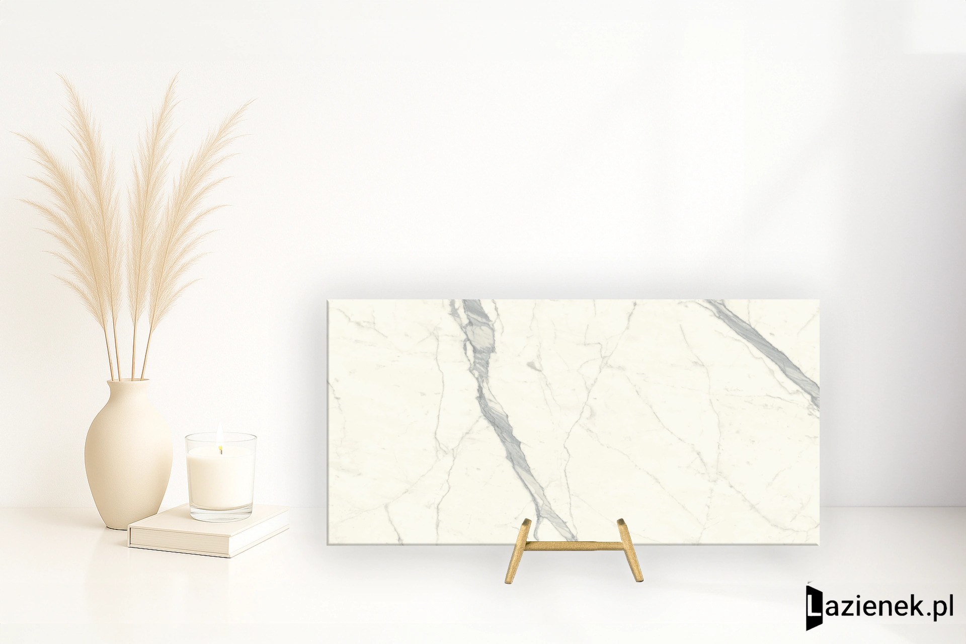 Graniti Fiandre Marble Active Calacatta Statuario antybakteryjna 150x300 cm gr. 6 mm - płytka rektyfikowana / IAS2661530
